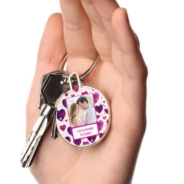 Chaveiro Shimmer Purple Heart quando você está com fome (Criador carregado)