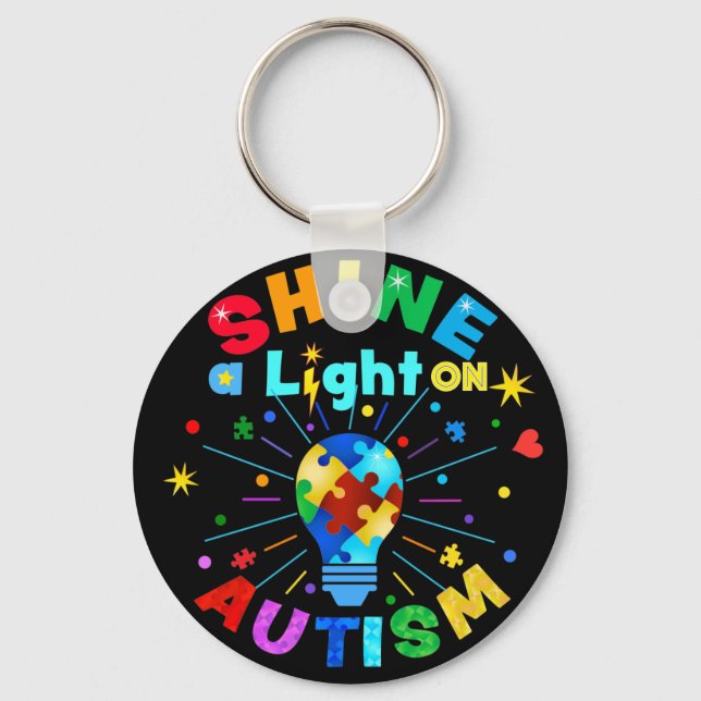 Chaveiro SHINE a Light on AUTISM (Frente)