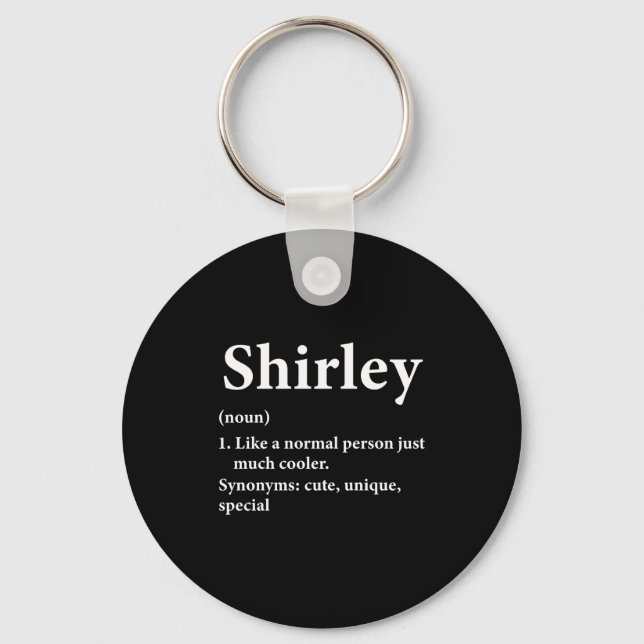 Chaveiro Shirley Name Definition Funny D  (Frente)
