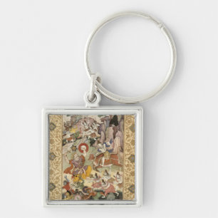 Chaveiro Shiva que mata o demónio Andhaka, c.1585-90
