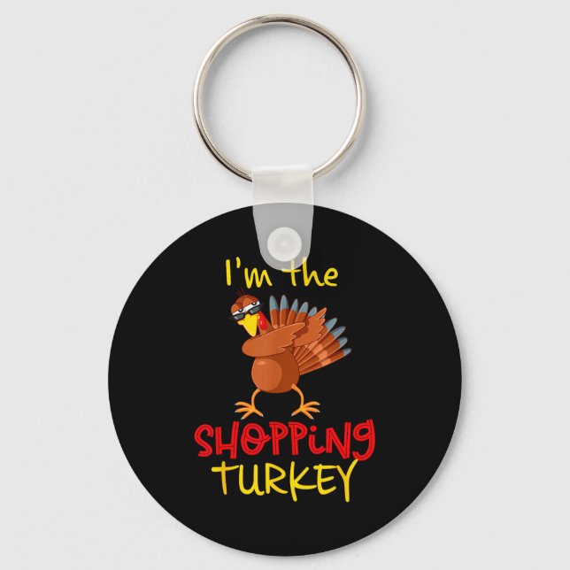 Chaveiro Shopng Turkey Matching Family Group Thanksgiving P (Frente)
