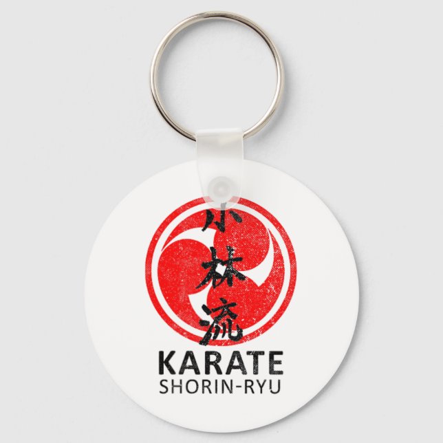 Chaveiro Shorin Ryu Karate Symbol Kanji Japan Martial Art V (Frente)