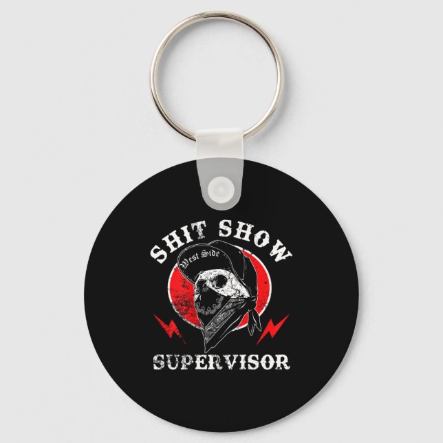Chaveiro Show Supervisor Cool Boy Skull Sarcastic Work Humo (Frente)