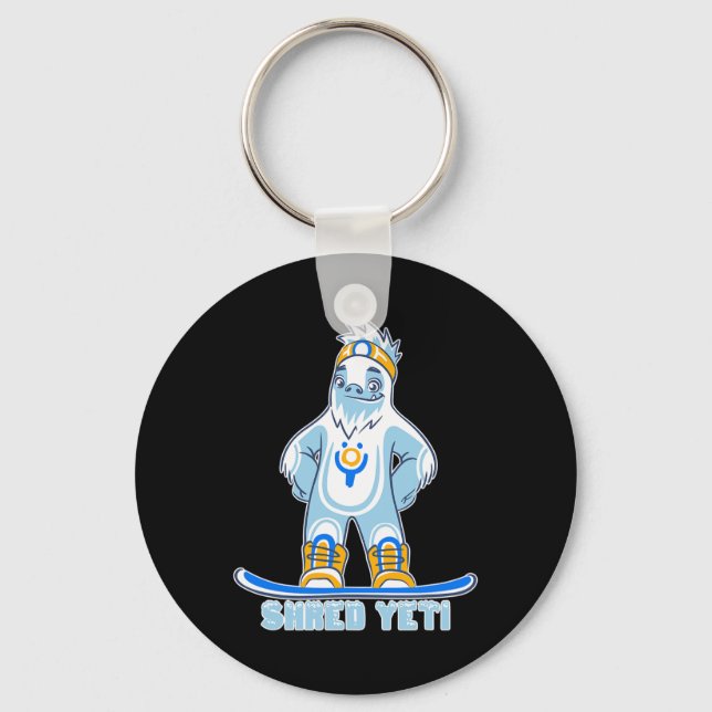 Chaveiro Shred Yeti - Diversão Yeti Bigfoot Sasquatch Snowb (Frente)