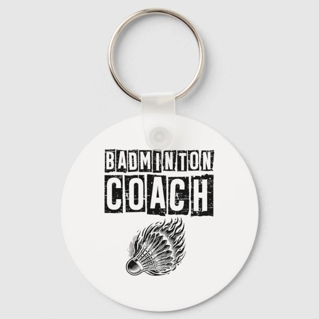 Chaveiro Shuttle Jogador de Badminton com preguiça (Frente)
