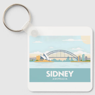 Chaveiro Sidney Austrália Opera House Pastel Viagem