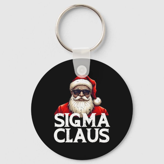Chaveiro Sigma Claus Papais noeis Engraçado Natal Rizz Rizz (Frente)
