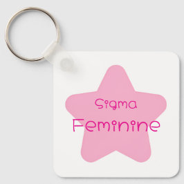 Chaveiro Sigma Feminine Acrylic Keychain