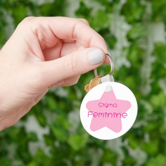 Chaveiro Sigma Feminine Acrylic Keychain (Mão)