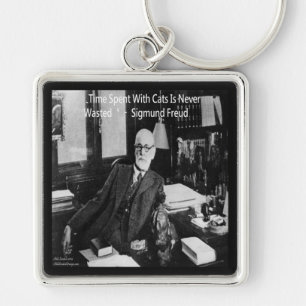 Chaveiro Sigmund Freud Em Seu Escritório E Engraçada Cotaçã