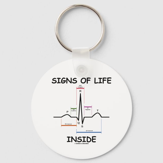 Chaveiro Signs Of Life Inside (ECG/EKG Heartbeat) (Frente)