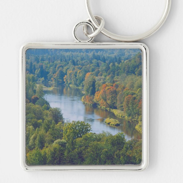 Chaveiro Sigulda Autumn em Picturesque Gauja Valley (Frente)