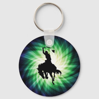 Chaveiro Silhouette Cowboy; Brilhante