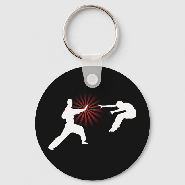 Chaveiro Silhouette de Energia das Artes Marciais (Frente)
