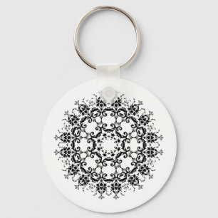 Chaveiro Silhouette Floral