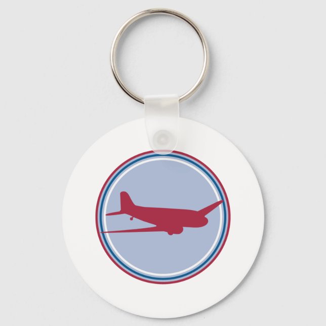 Chaveiro silhueta de avião (Frente)