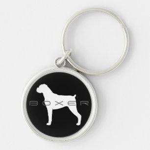 Chaveiro Silhueta de Cachorro Boxer