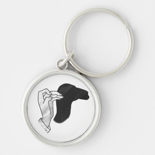 Chaveiro Silhueta de Camelo com Mão (Frente)