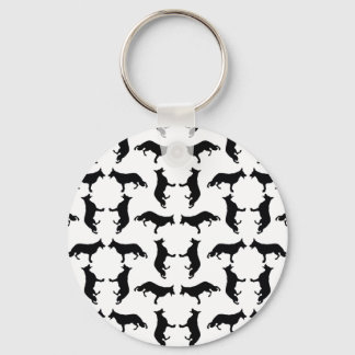 Chaveiro Silhueta de cão pastor