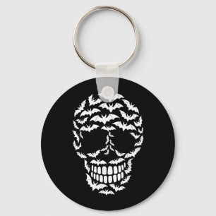 Chaveiro Silhueta de Crânio de Morcego Fantasia de Hallowee