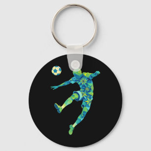 Chaveiro Silhueta de Futebol Dinâmico