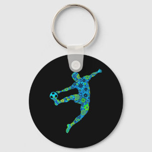 Chaveiro Silhueta de Futebol Dinâmico _1