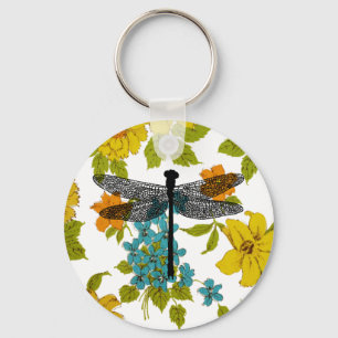 Chaveiro silhueta de insetos do Inseto de libélula de arte