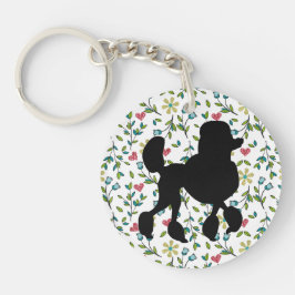 Chaveiro Silhueta de Poodle