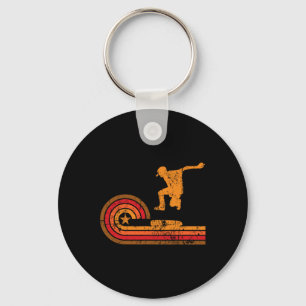 Chaveiro Silhueta de Skate Retro dos Anos 70 Skate