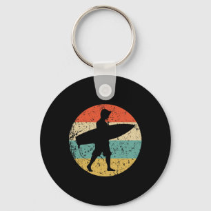 Chaveiro Silhueta de Surfista Surf Retrô