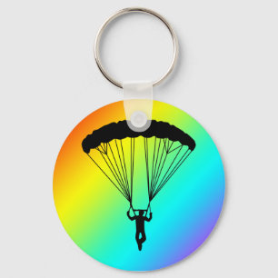 Chaveiro silhueta do skydiver