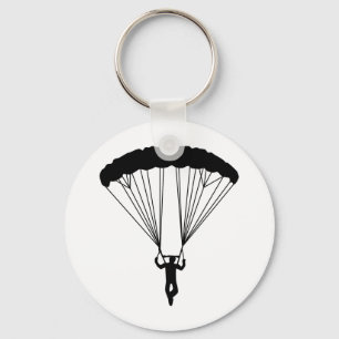 Chaveiro silhueta do skydiver