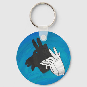 Chaveiro Silhueta Mão Billy Goat Azul