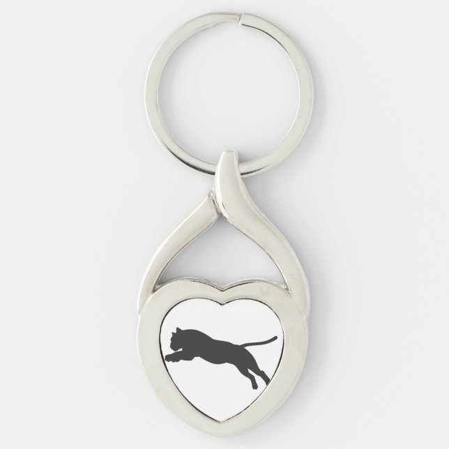 Chaveiro Silhueta Tiger - Escolha a cor de fundo (Frente)