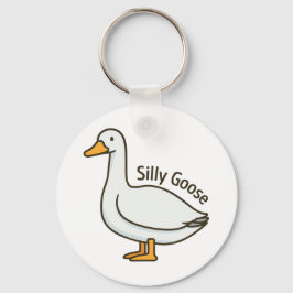 Chaveiro Silly Goose Funny Cartoon Goose