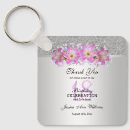 Chaveiro Silver Clássico e Belladonna Lily 18º Aniversário