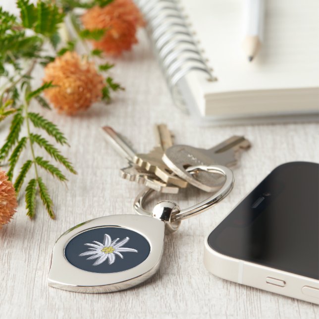 Chaveiro Silver Edelweiss (Lateral)