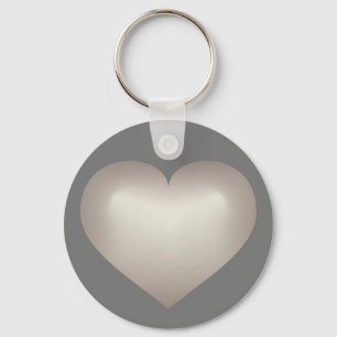 Chaveiro Silver Fade Heart