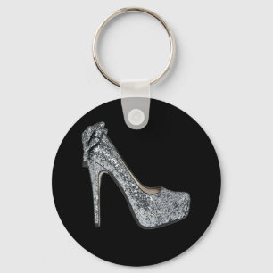 Chaveiro Silver High Heels Personaliza adicionar texto