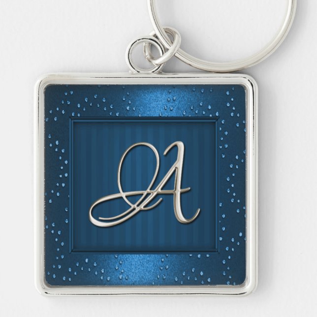 Chaveiro Silver Initial Keychain (Frente)