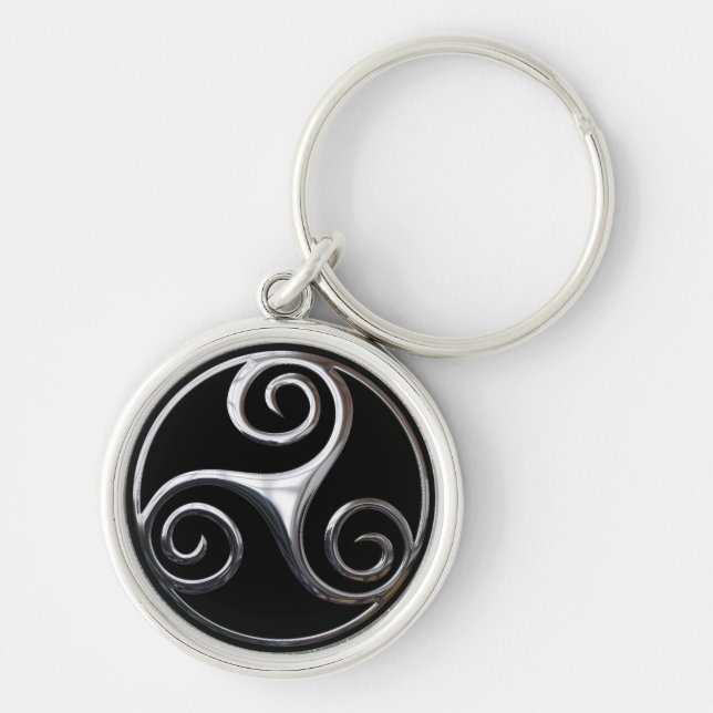Chaveiro Silver Triskelion (Frente)