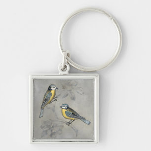 Chaveiro Silvered Aviary Casal de aves