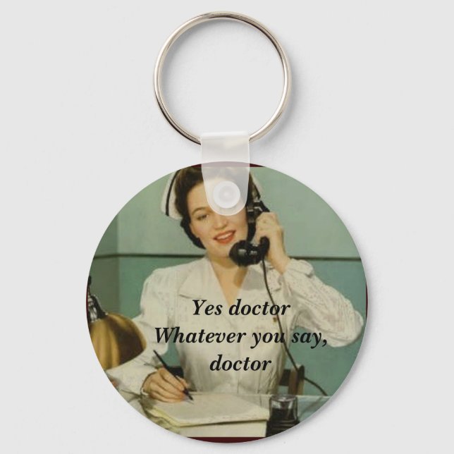 Chaveiro Sim Doutor Enfermeiro Enfermeiro de Vintage Enferm (Frente)