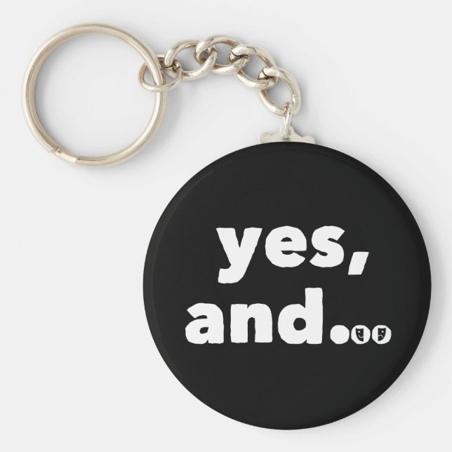 Chaveiro "Sim, e..." O Improv (Frente)