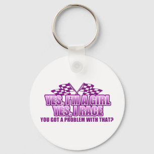 Chaveiro Sim eu sou uma menina sim que eu compito….