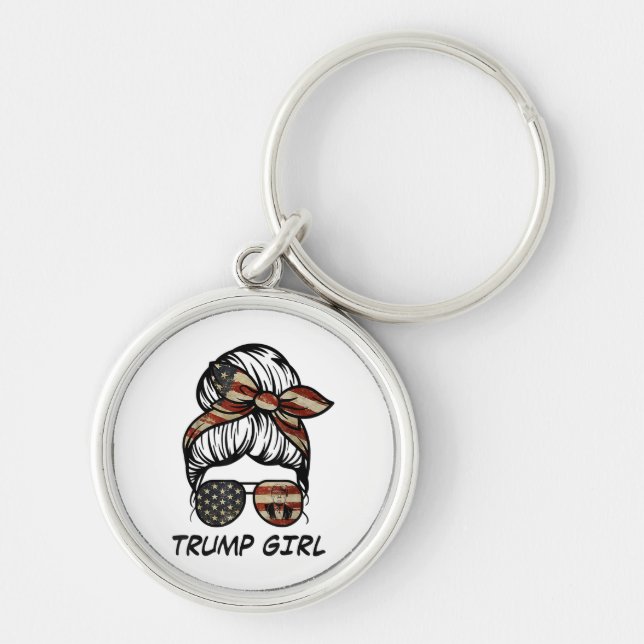 Chaveiro Sim, eu sou uma Trump Girl superando-o - Trump 202 (Frente)