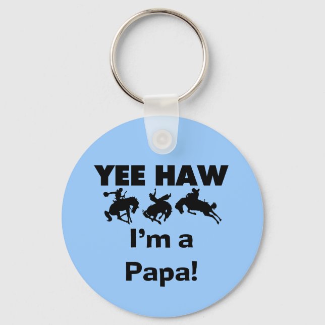 Chaveiro Sim Haw, sou um Papa T-shirts e GIfts (Frente)