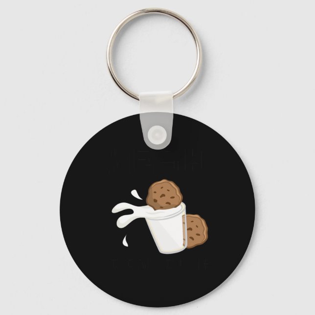 Chaveiro Sim, Posso Molhar Biscoitos Com Leite Sketchll Bis (Frente)