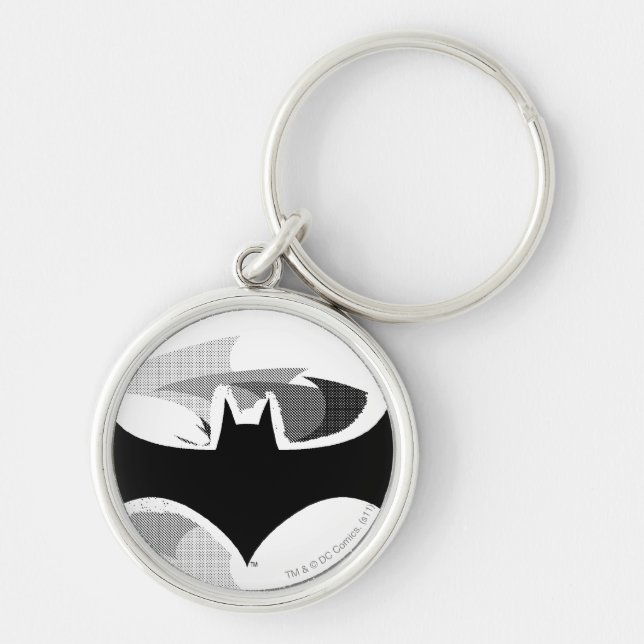 Chaveiro Símbolo Batman | Logotipo Sombra Preta (Frente)