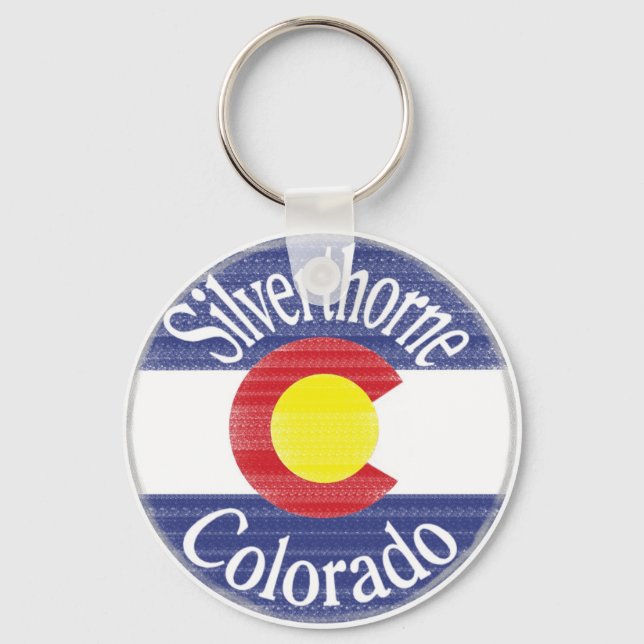 Chaveiro Símbolo circular do Colorado Silvestorne (Frente)